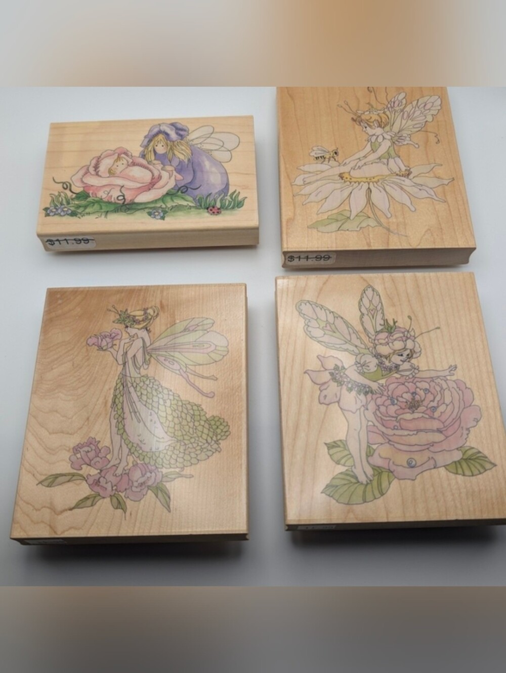 Whimsical Fairy Stamp Set 4pc